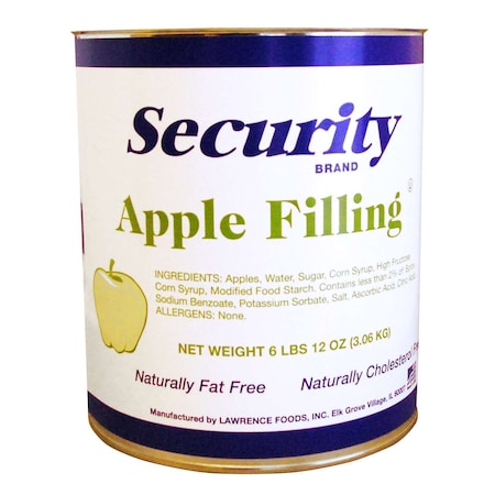 Security Security Fat Free Apple Filling Can 108 oz., PK6 121942